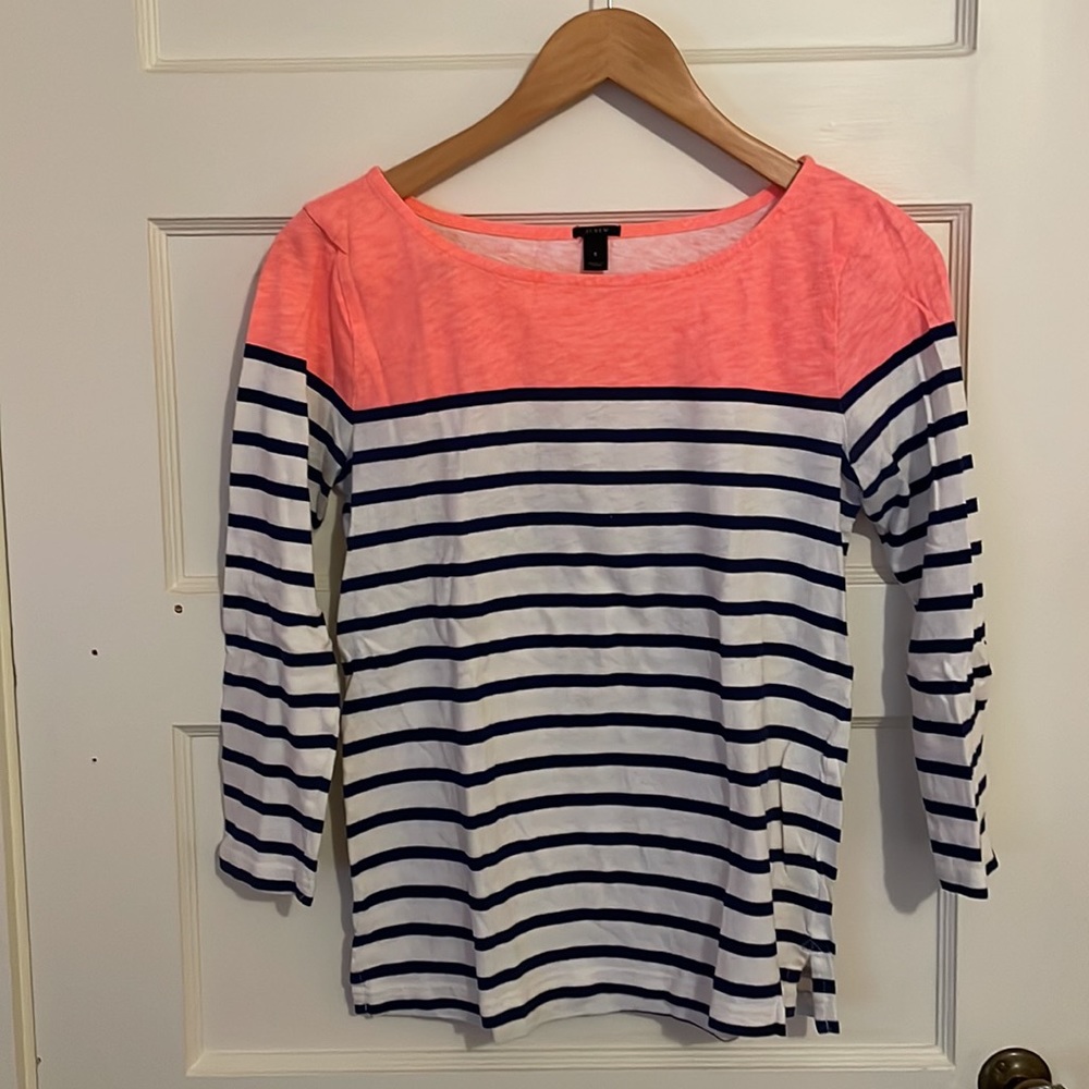 J Crew 3/4 length sleeve shirt size S